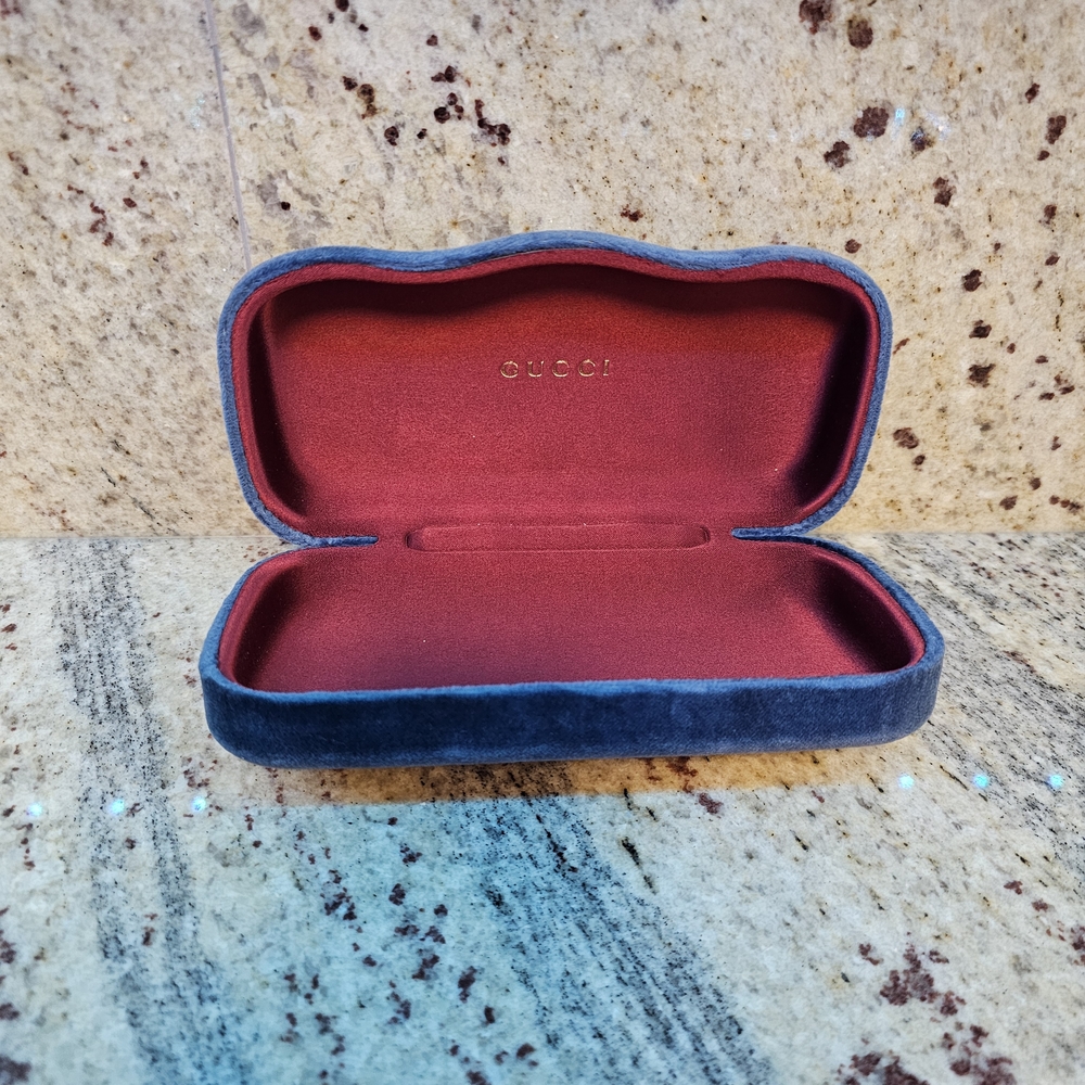 Gucci Glitter Sunglasses Blue Red Gold | Authentic Made in Italy - Picture 13 of 16